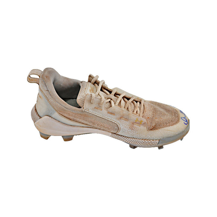 Oswaldo Cabrera New York Yankees Autographed and Inscribed "S/T 2023 " Gold/Grey Harper Cleats