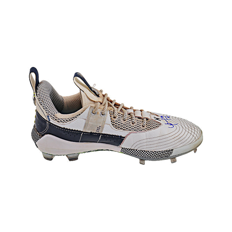 Oswaldo Cabrera New York Yankees Autographed and Inscribed "G/U 2023" Navy/White Harper 7 Cleats