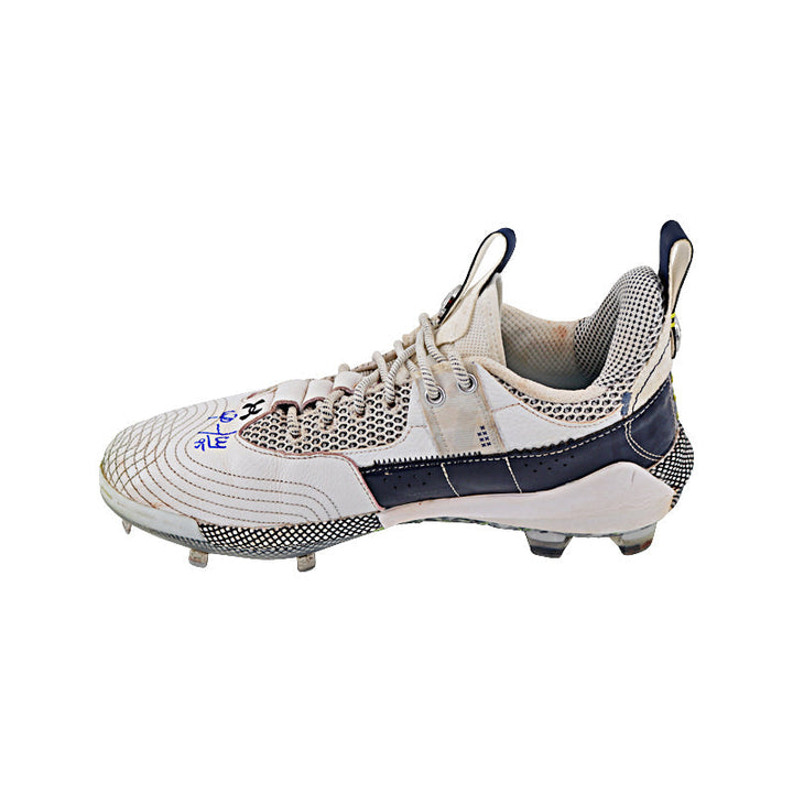 Oswaldo Cabrera New York Yankees Autographed and Inscribed "G/U 2023" Navy/White Harper 7 Cleats
