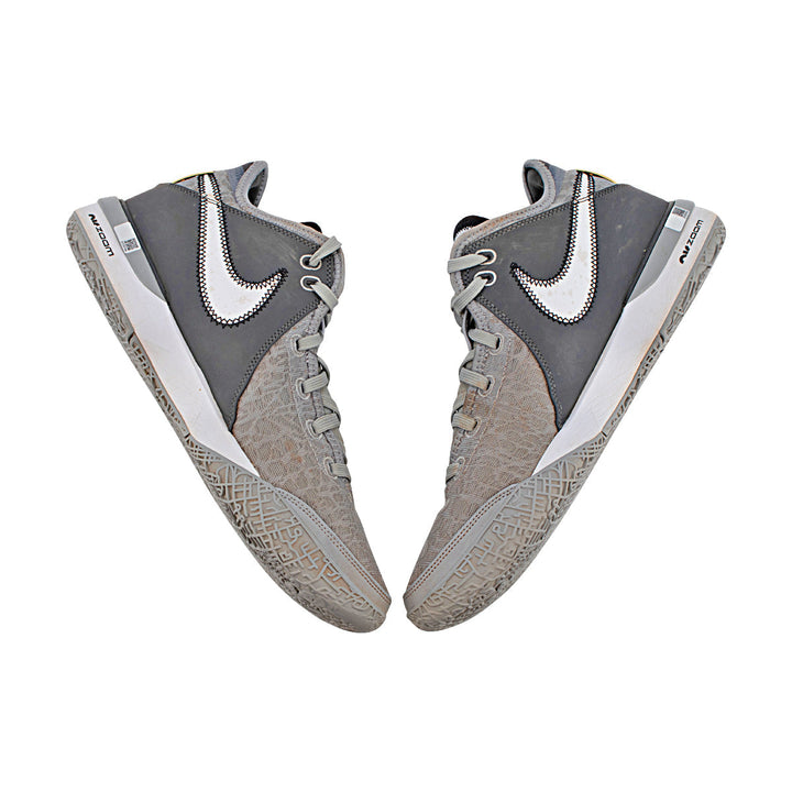 Oswaldo Cabrera New York Yankees Autographed Signed Inscribed Nike Zoom Lebron NXXT Gen Wolf Grey Metallic Gold Practice Used Sneakers (CX Auth/Cabrera LOA)