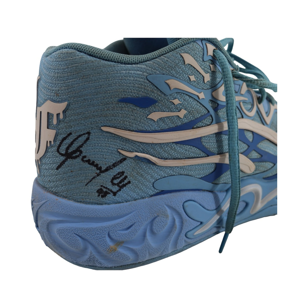 Oswaldo Cabrera New York Yankees Autographed Signed Inscribed 2024 Playoffs/2025 Game Used Lamelo Ball Puma MB.04 LaFrance Cleats (CX Auth)