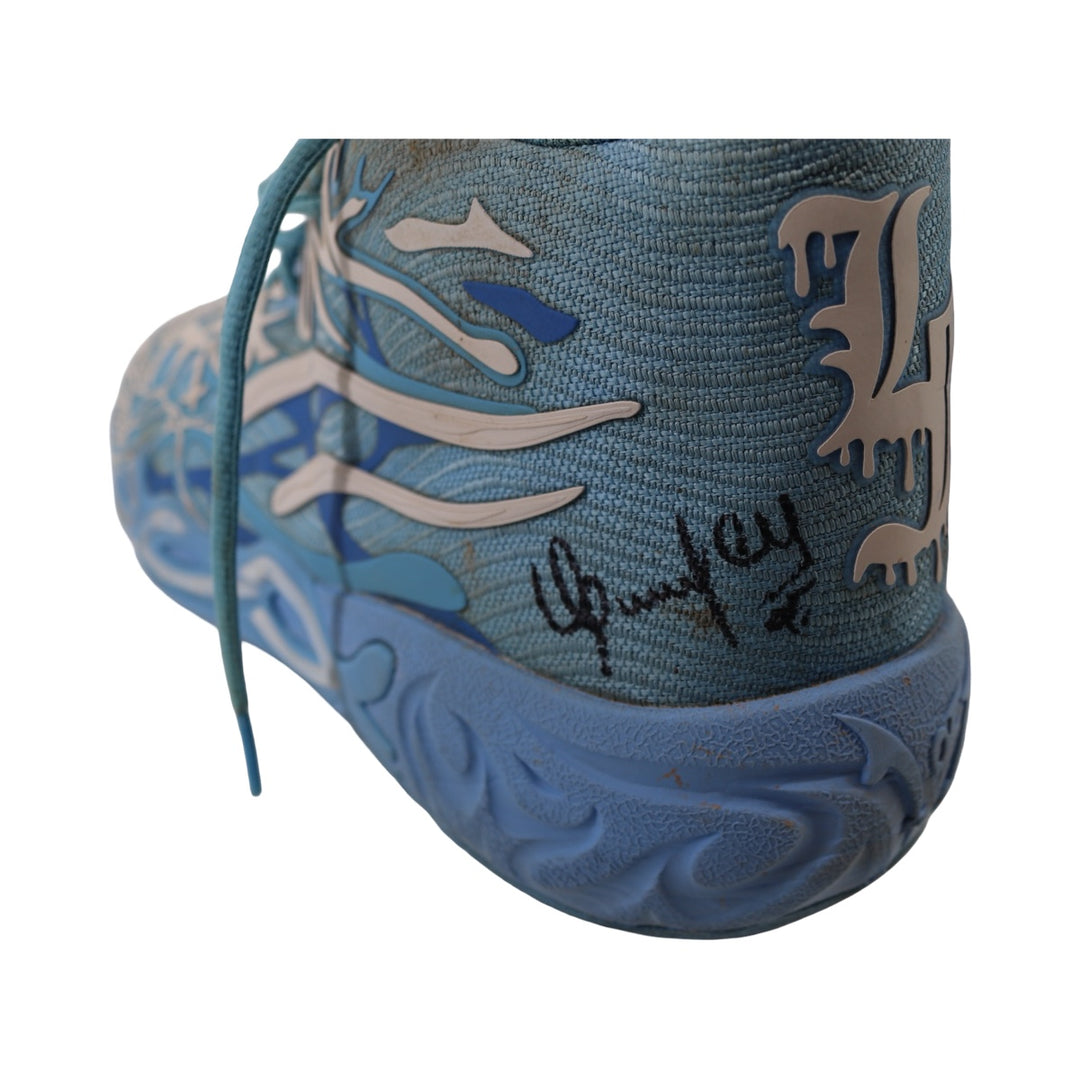 Oswaldo Cabrera New York Yankees Autographed Signed Inscribed 2024 Playoffs/2025 Game Used Lamelo Ball Puma MB.04 LaFrance Cleats (CX Auth)