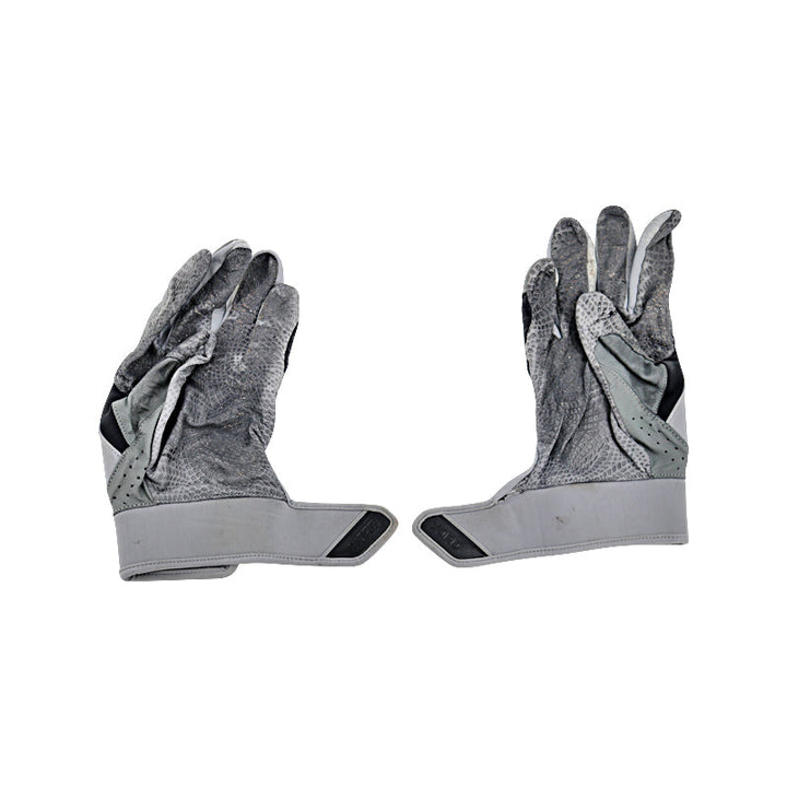Oswaldo Cabrera New York Yankees Autographed and Inscribed "G/U 2023" Grey/Black Under Armour Batting Gloves w/ Light Tear