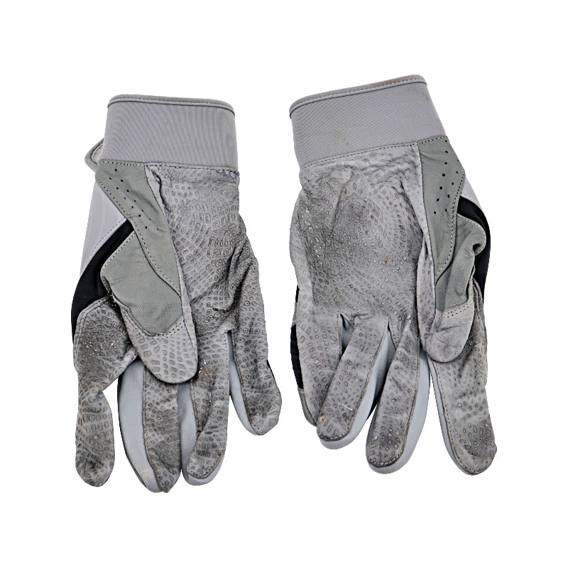 Oswaldo Cabrera New York Yankees Autographed and Inscribed "G/U 2023" White/Grey Under Armour Batting Gloves