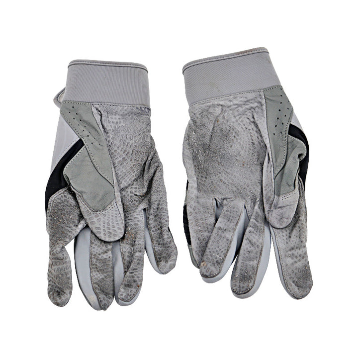 Oswaldo Cabrera New York Yankees Autographed and Inscribed "G/U 2023" White/Grey Under Armour Batting Gloves