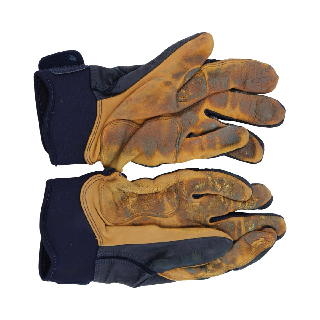 Oswaldo Cabrera New York Yankees Autographed Signed Inscribed Bruce Bolt Navy 2025 Game Used Gloves (CX Auth)