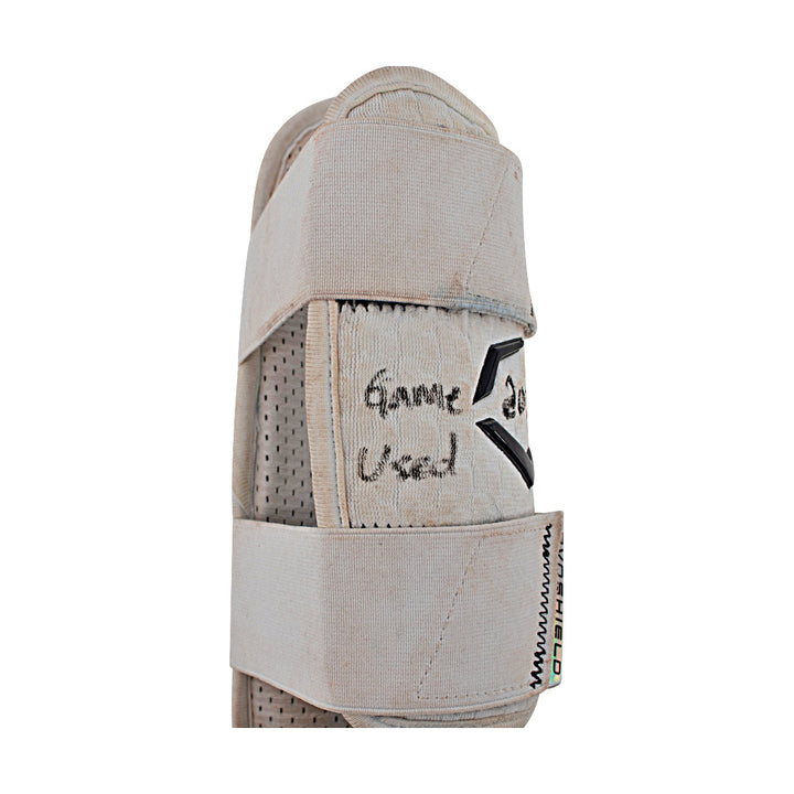 Oswaldo Cabrera New York Yankees Autographed Signed Inscribed Game Used Foot/Shin Guard (CX Auth/Cabrera LOA)