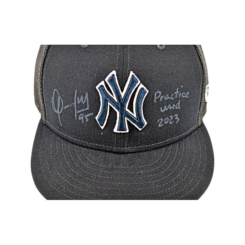 Oswaldo Cabrera New York Yankees Autographed and Inscribed "Practice Used 2023" Batting Practice Hat