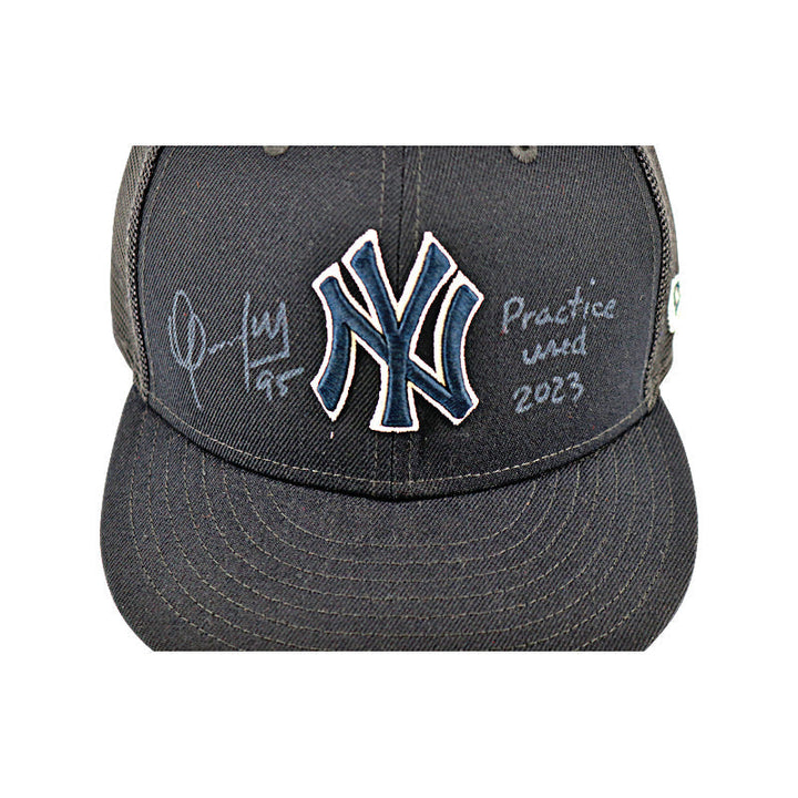 Oswaldo Cabrera New York Yankees Autographed and Inscribed "Practice Used 2023" Batting Practice Hat