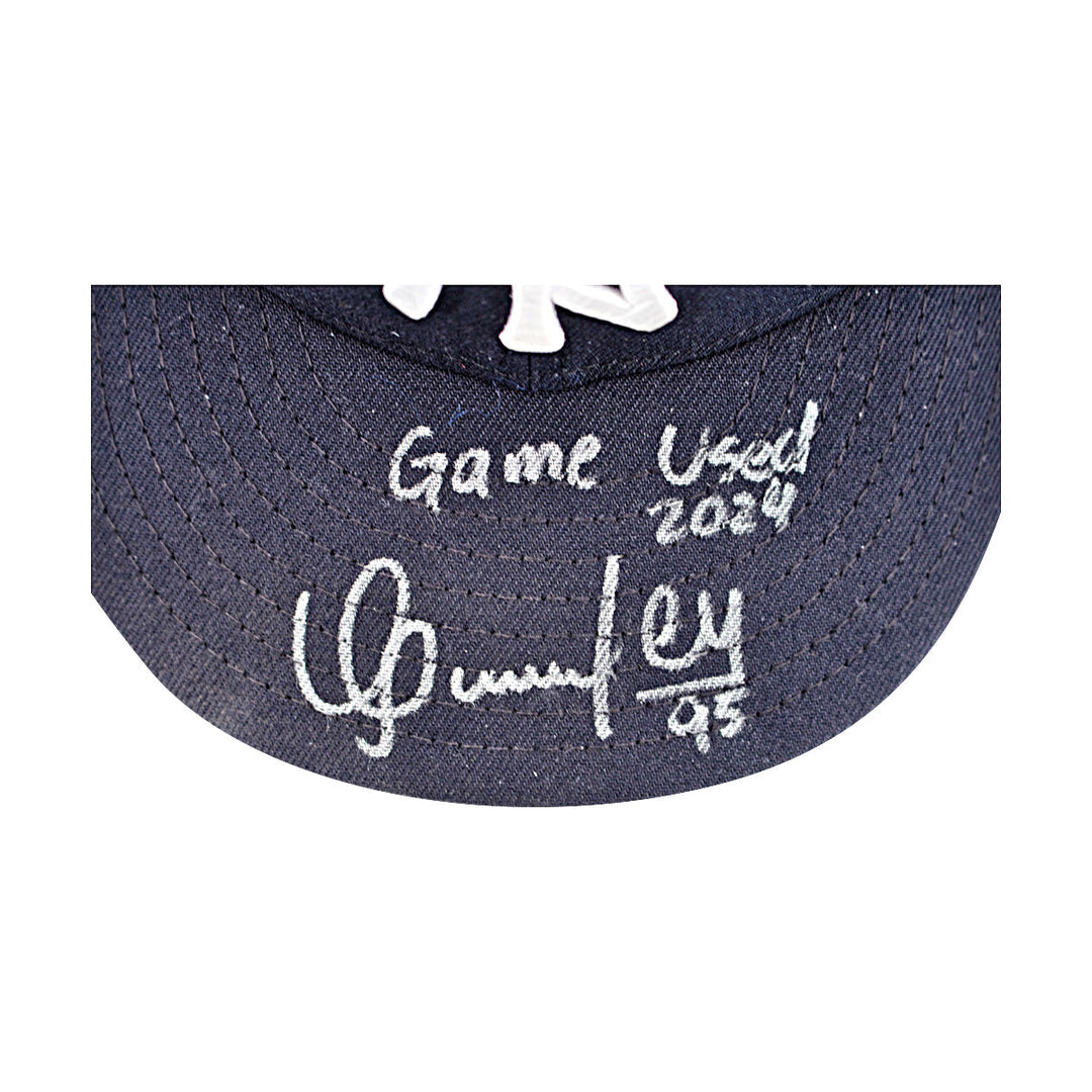 Oswaldo Cabrera New York Yankees Autographed Signed Inscribed Game Used Hat (CX Auth/Cabrera LOA)