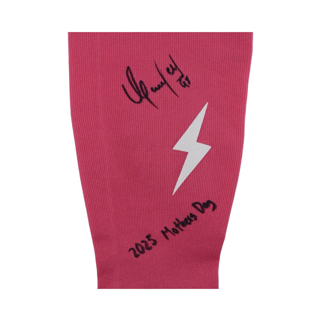Oswaldo Cabrera New York Yankees Autographed Signed Inscribed Bruce Bolt 2025 Mothers Day Game Used Long Arm Sleeve (CX Auth)