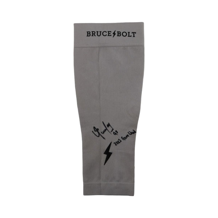 Oswaldo Cabrera New York Yankees Signed Inscribed Bruce Bolt 2025 Game Used Arm Sleeve (CX Auth)