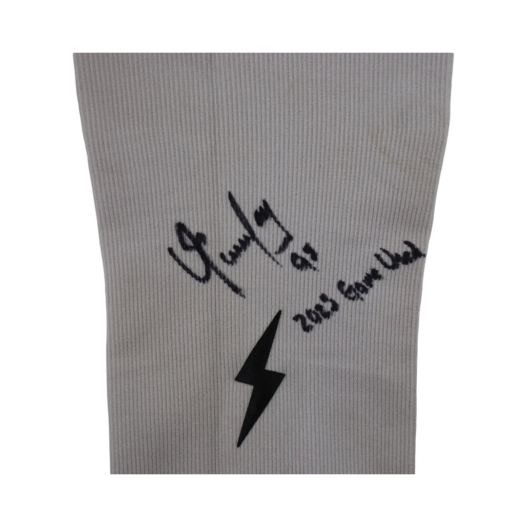Oswaldo Cabrera New York Yankees Signed Inscribed Bruce Bolt 2025 Game Used Arm Sleeve (CX Auth)