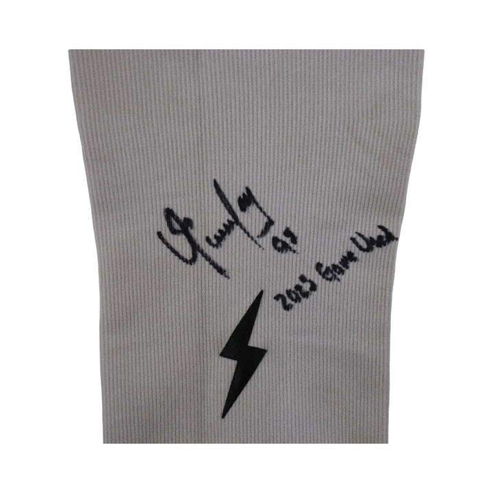 Oswaldo Cabrera New York Yankees Signed Inscribed Bruce Bolt 2025 Game Used Arm Sleeve (CX Auth)