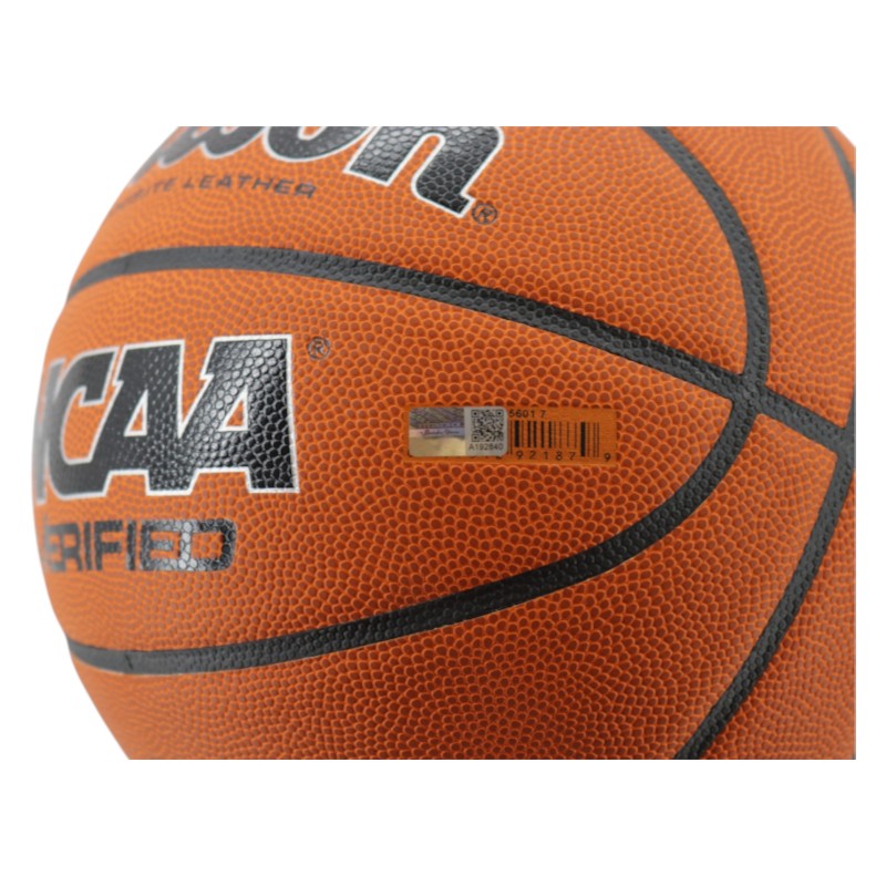 Jim Calhoun University of Connecticut Autographed Inscribed 3x Champs Wilson NCAA Basketball CX Auth