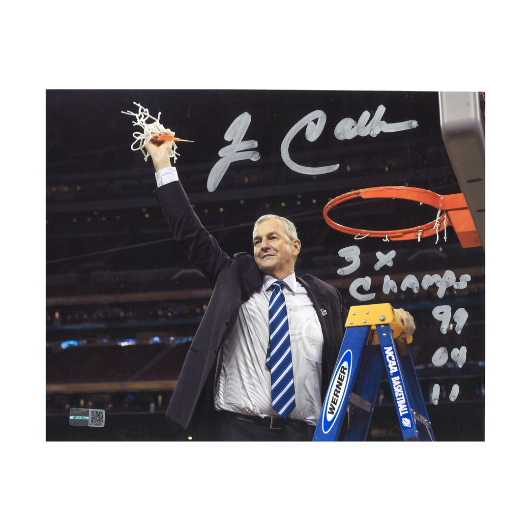 Jim Calhoun UCONN Huskies Autographed Signed Inscribed 8x10 Photo (CX Auth)