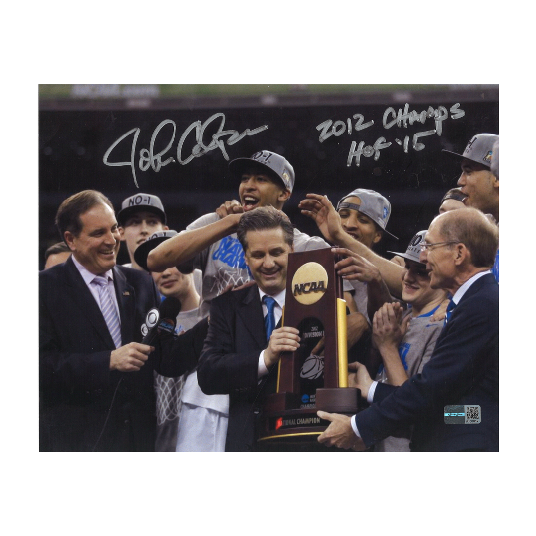 John Calipari Kentucky Wildcats Autographed Signed Inscribed 8x10 Photo  (1)