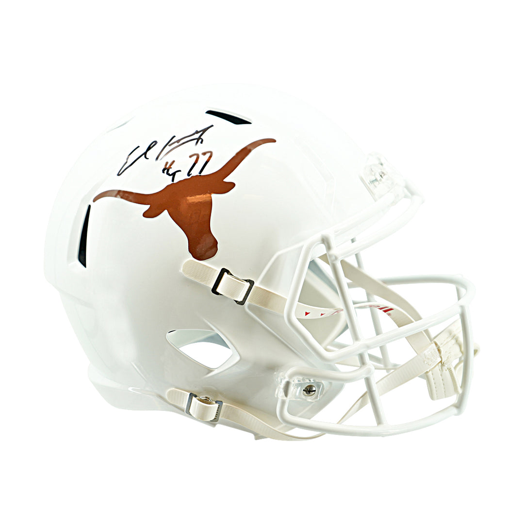 Earl Campbell Texas Longhorns Autographed F/S Speed Replica Helmet Beckett Holo