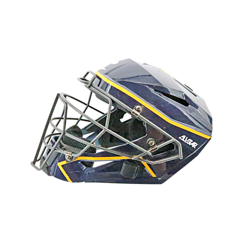 Victor Caratini Milwaukee Brewers Autographed Signed Game Used 9/27/23 Navy Catchers Helmet (MLB Auth)