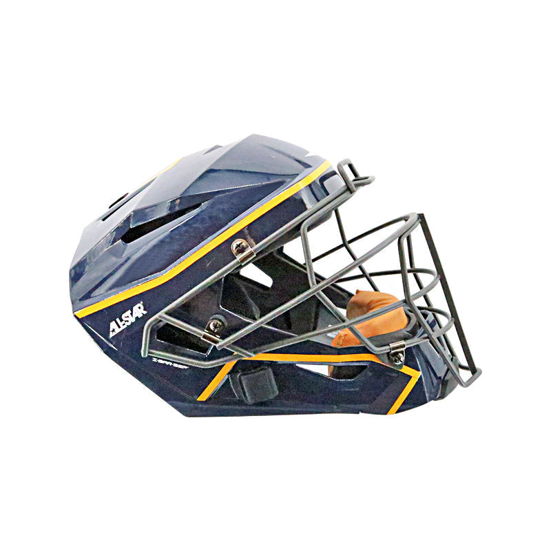 Victor Caratini Milwaukee Brewers Autographed Signed Postseason Game Used 10/1/23 Navy Catchers Helmet (MLB Auth)