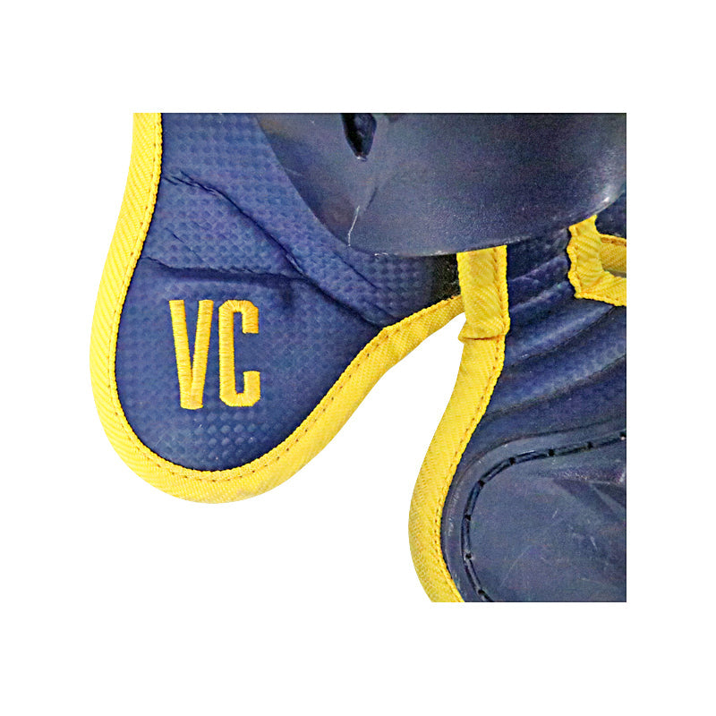 Victor Caratini Milwaukee Brewers Autographed Signed Postseason Game Used 10/1/23 Navy Leg Guards (MLB Auth)