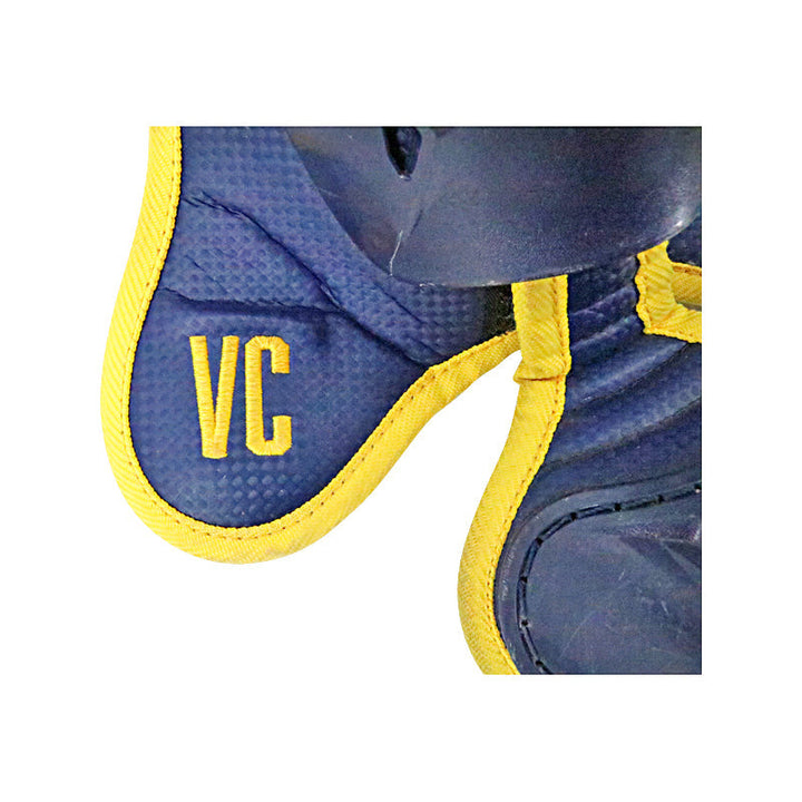 Victor Caratini Milwaukee Brewers Autographed Signed Postseason Game Used 10/1/23 Navy Leg Guards (MLB Auth)
