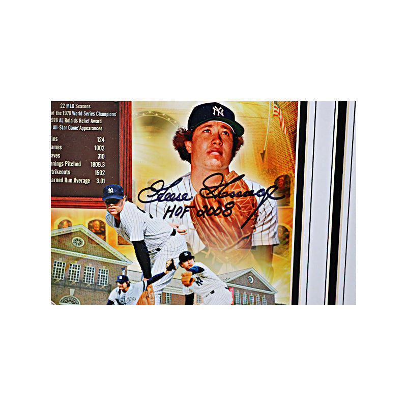 Goose Gossage New York Yankees Autographed 8X10 Coin Collage (JSA)