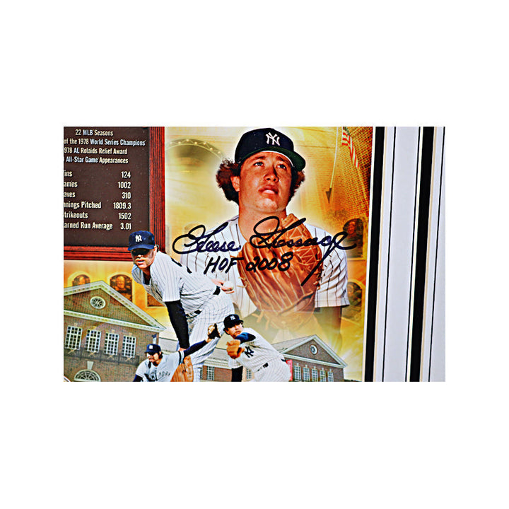 Goose Gossage New York Yankees Autographed 8X10 Coin Collage (JSA)
