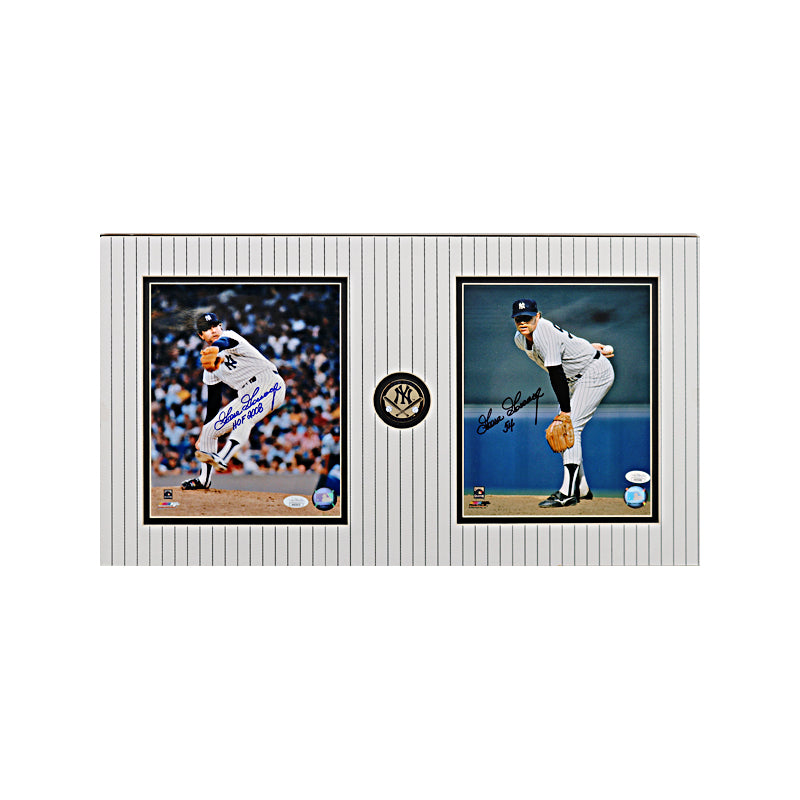 Goose Gossage New York Yankees Autographed Dual 8X10 Coin Collage (JSA)