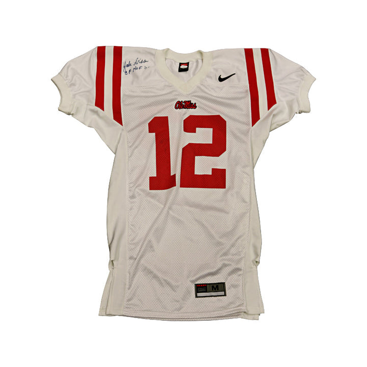 Jake Gibbs Autographed Ole Miss Jersey (JSA)