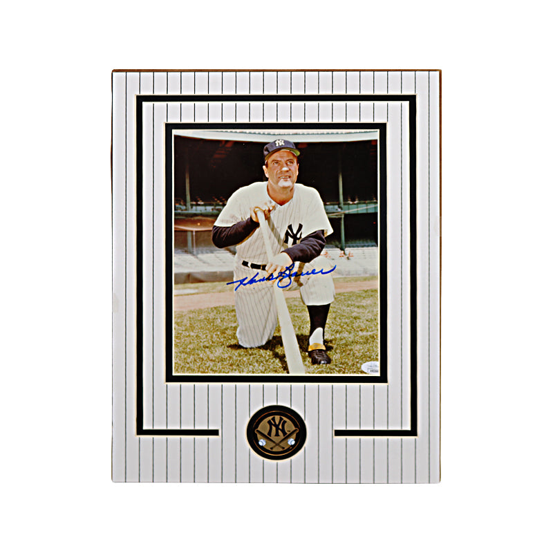 Hank Bauer New York Yankees Autographed 8x10 Coin Collage (JSA)
