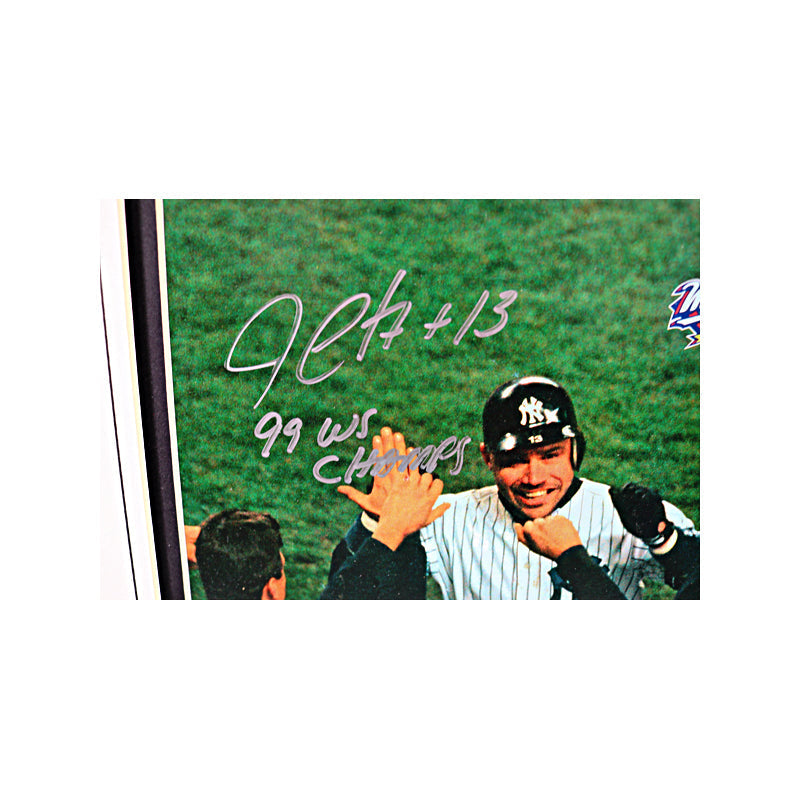 Jim Leyritz Autographed Framed 8X10 Coin Collage (JSA)