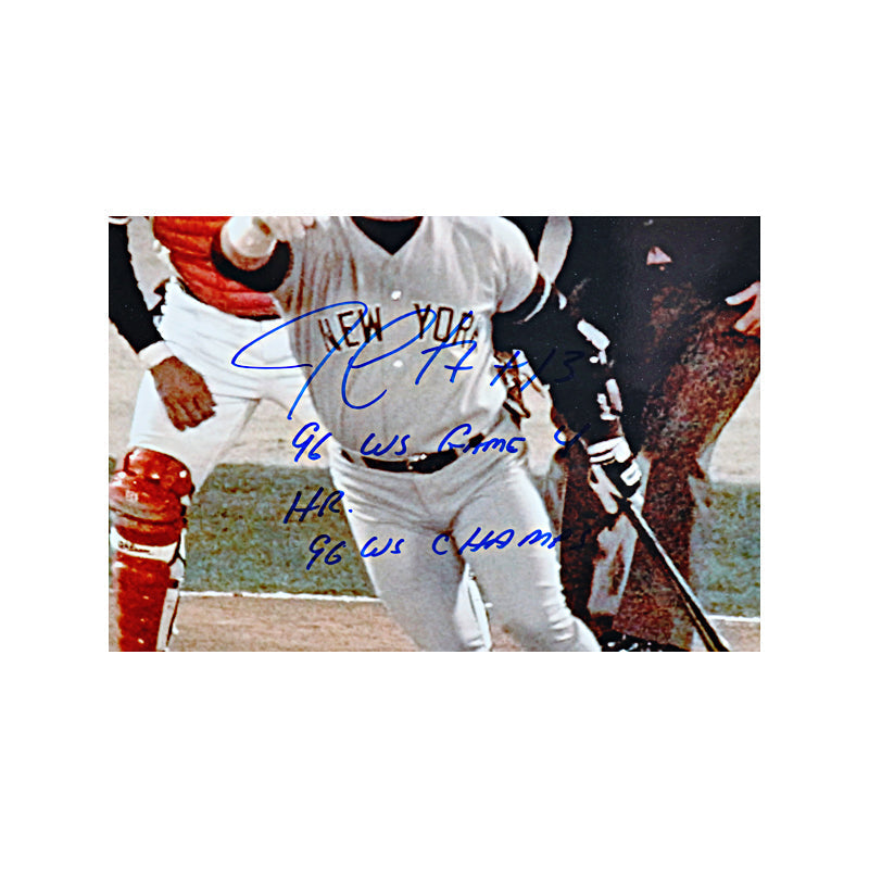 Jim Leyritz New York Yankees Autographed & Multi Inscribed 16X20 Coin Collage (JSA)