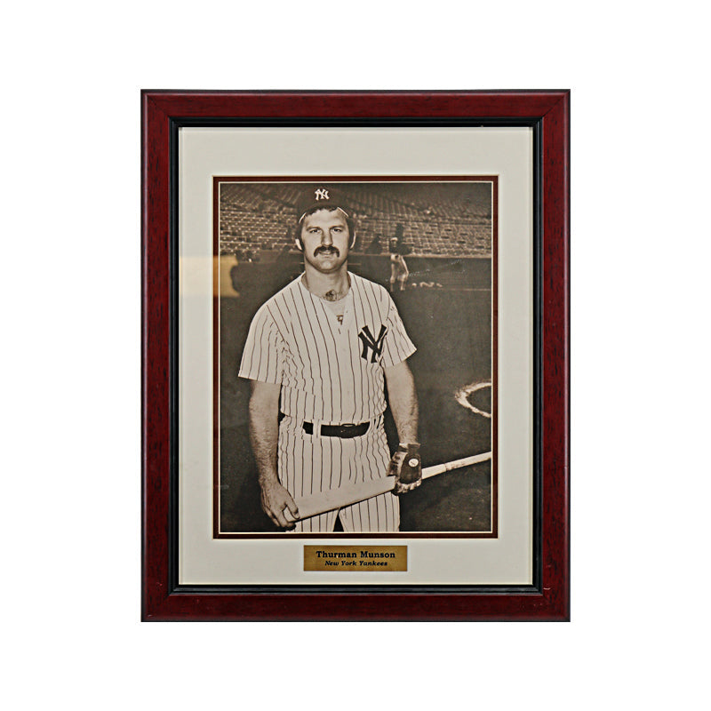 Thurman Munson New York Yankees Unsigned Framed Portrait