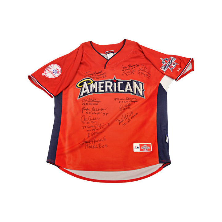 Larsen, Guidry, Kubek 13 Signature Multi Inscribed 2010 American League All Star Jersey (JSA LOA)