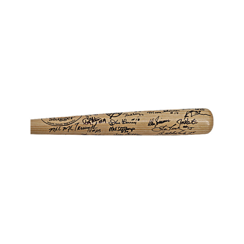 New York Yankees Multi Signed Louisville Slugger Yankees Top Hat Logo Bat (JSA LOA)