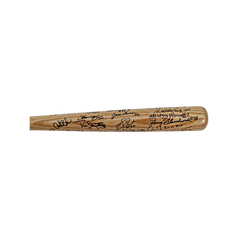 New York Yankees Multi Signed Louisville Slugger Yankees Top Hat Logo Bat (JSA LOA)