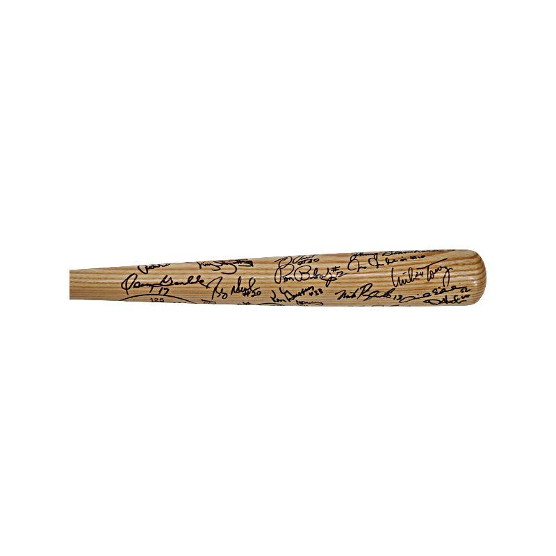 New York Yankees Multi Signed Louisville Slugger Yankees Top Hat Logo Bat (JSA LOA)