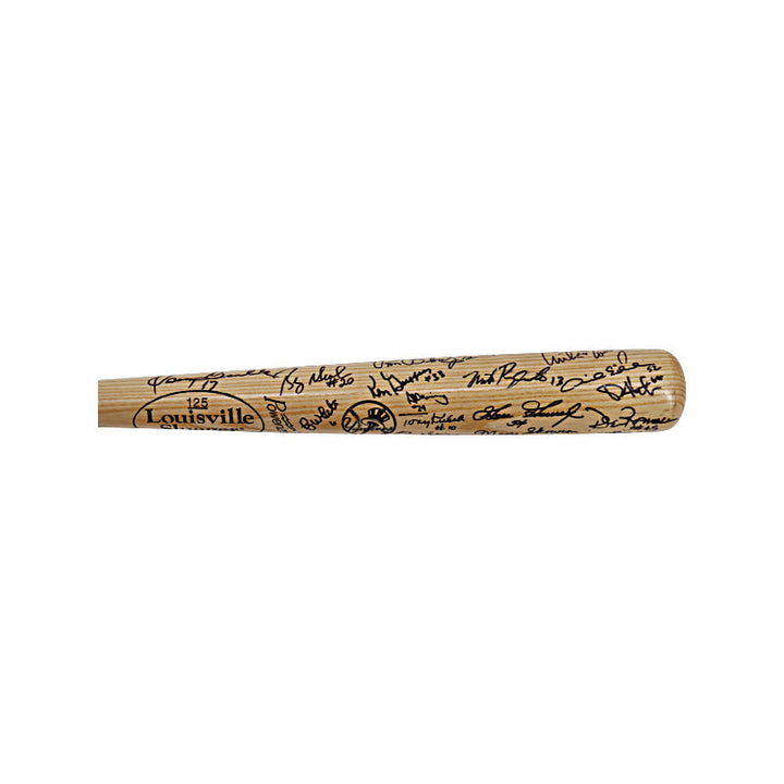 New York Yankees Multi Signed Louisville Slugger Yankees Top Hat Logo Bat (JSA LOA)