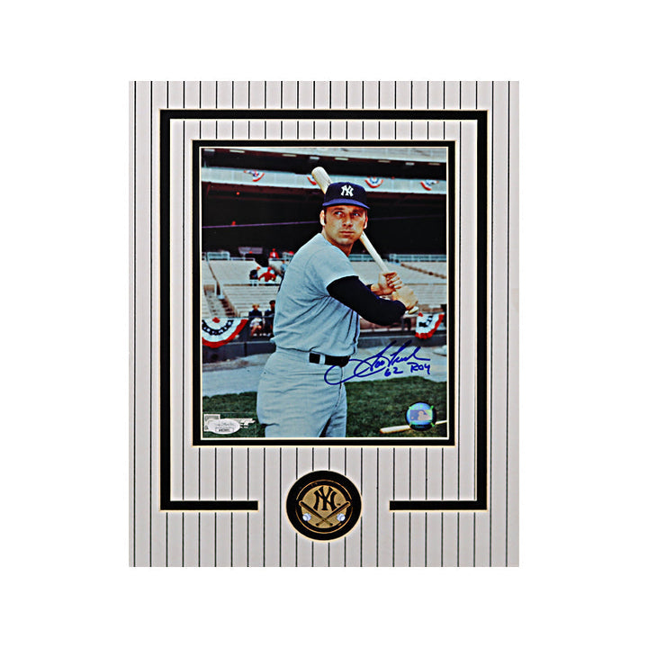 Tom Tresh Autographed & Inscribed "62 ROY" 8X10 Coin Collage (JSA)