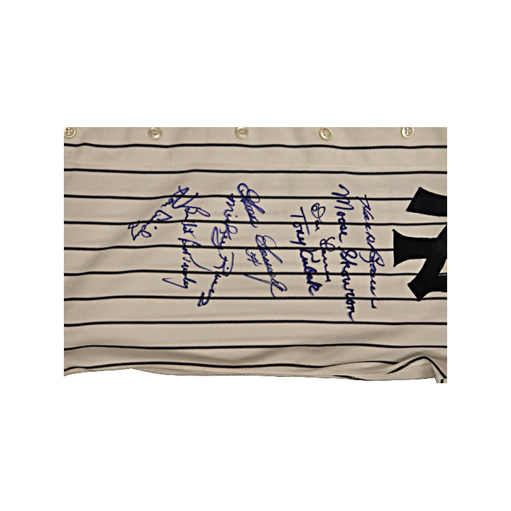 Gossage, Larsen, Kubek 11 Signatures New York Yankees #16 Jersey (JSA LOA)