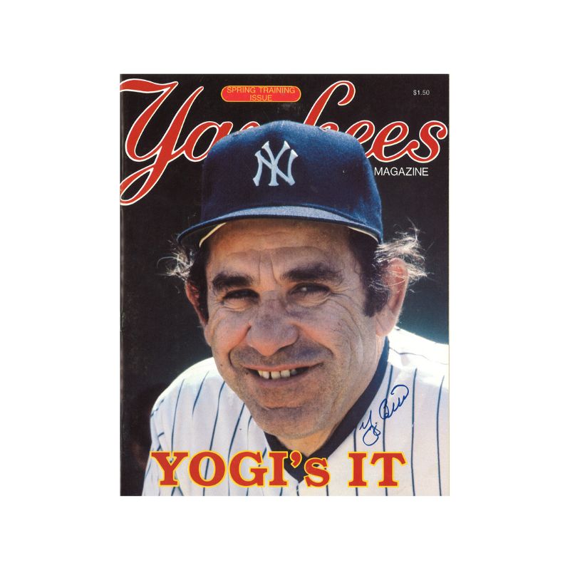 Yogi Berra New York Yankees Autographed Spring Training Yankees Magazine (JSA)