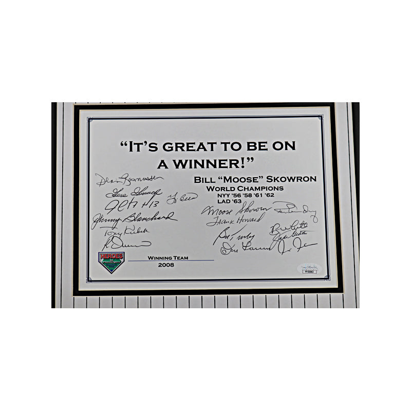 Berra, Gossage, Chambliss, 15 Signatures Its Great to be on a Winner New York Yankees Coin Collage (JSA LOA)