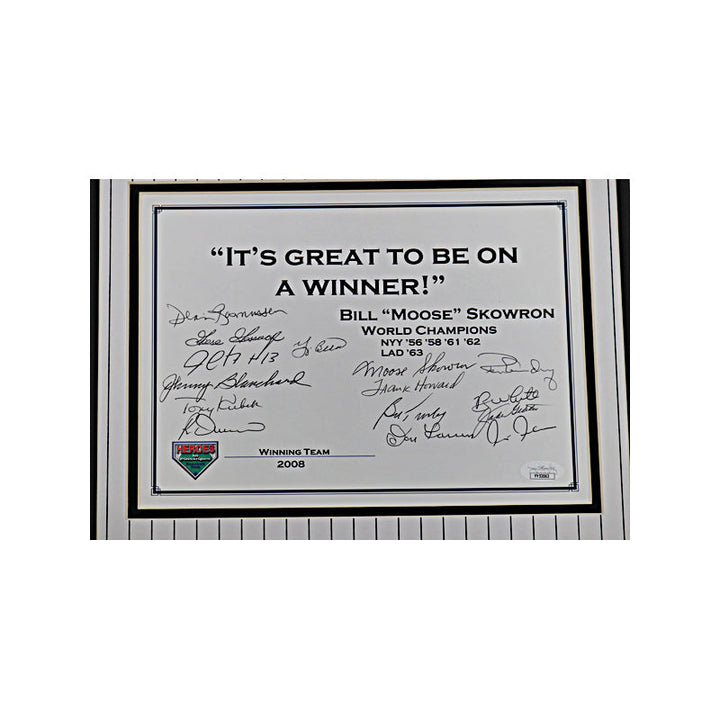 Berra, Gossage, Chambliss, 15 Signatures Its Great to be on a Winner New York Yankees Coin Collage (JSA LOA)