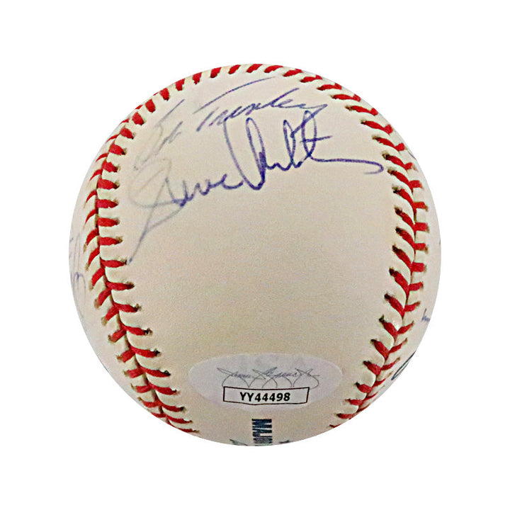 Berra, Larsen, Dent New York Yankee Legends Multi Signed Autographed OMLB Baseball (JSA LOA #YY44498)