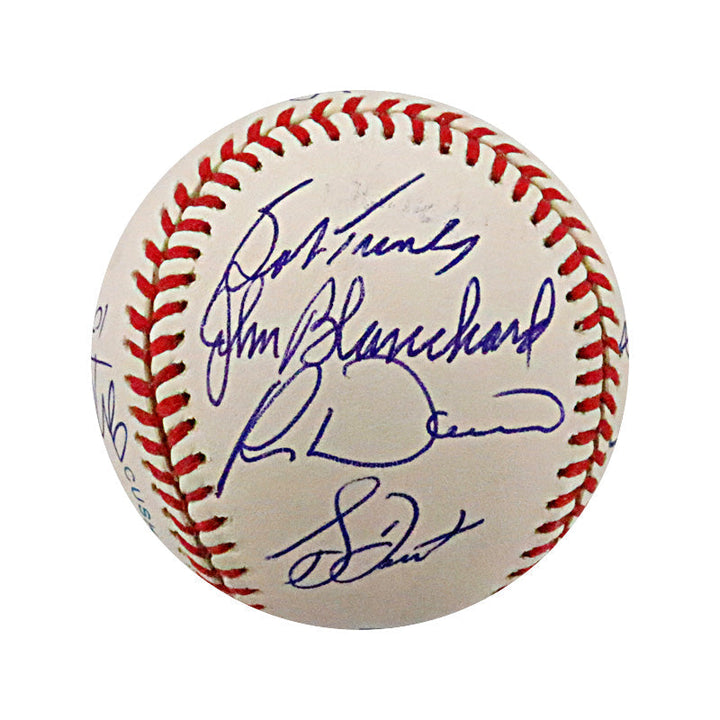 Larsen, Rivers, Kubek Yankee Legends Multi Signed Autographed OMLB Baseball (JSA LOA #YY44499)
