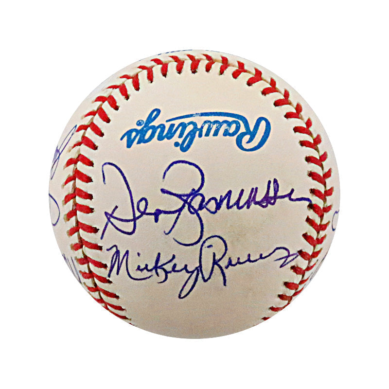 Larsen, Rivers, Kubek Yankee Legends Multi Signed Autographed OMLB Baseball (JSA LOA #YY44499)