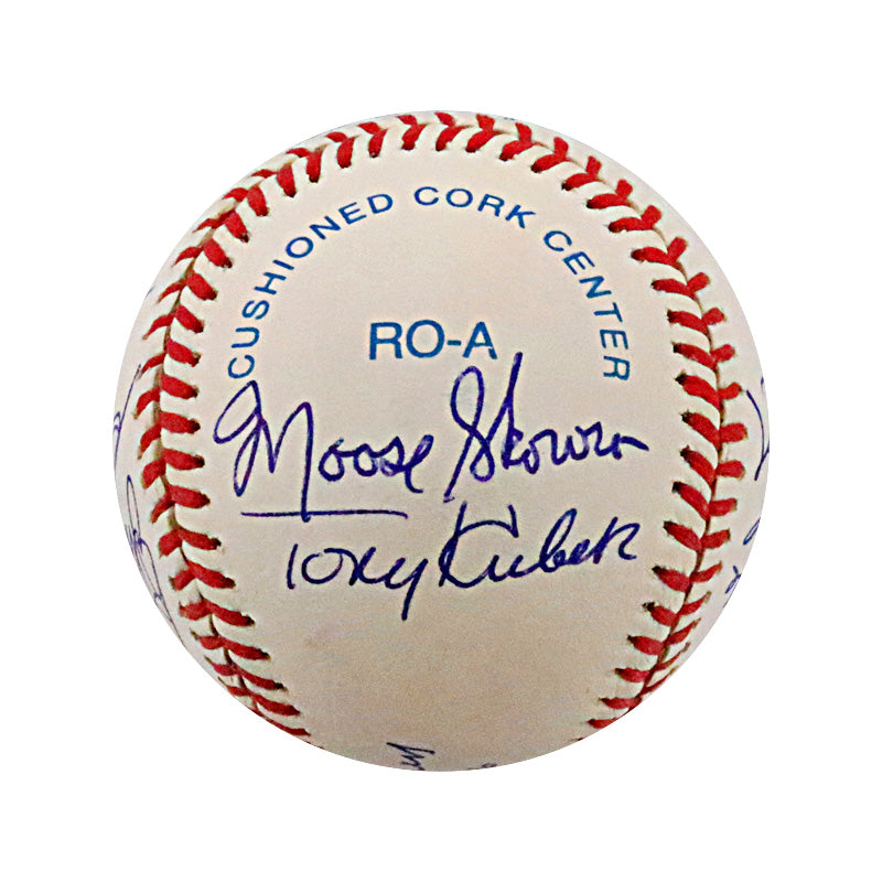 Larsen, Rivers, Kubek Yankee Legends Multi Signed Autographed OMLB Baseball (JSA LOA #YY44499)
