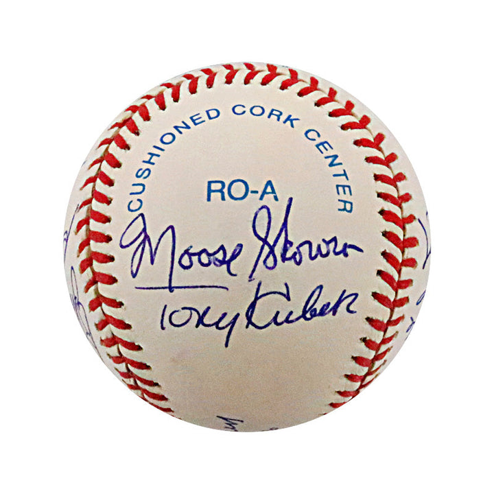 Larsen, Rivers, Kubek Yankee Legends Multi Signed Autographed OMLB Baseball (JSA LOA #YY44499)