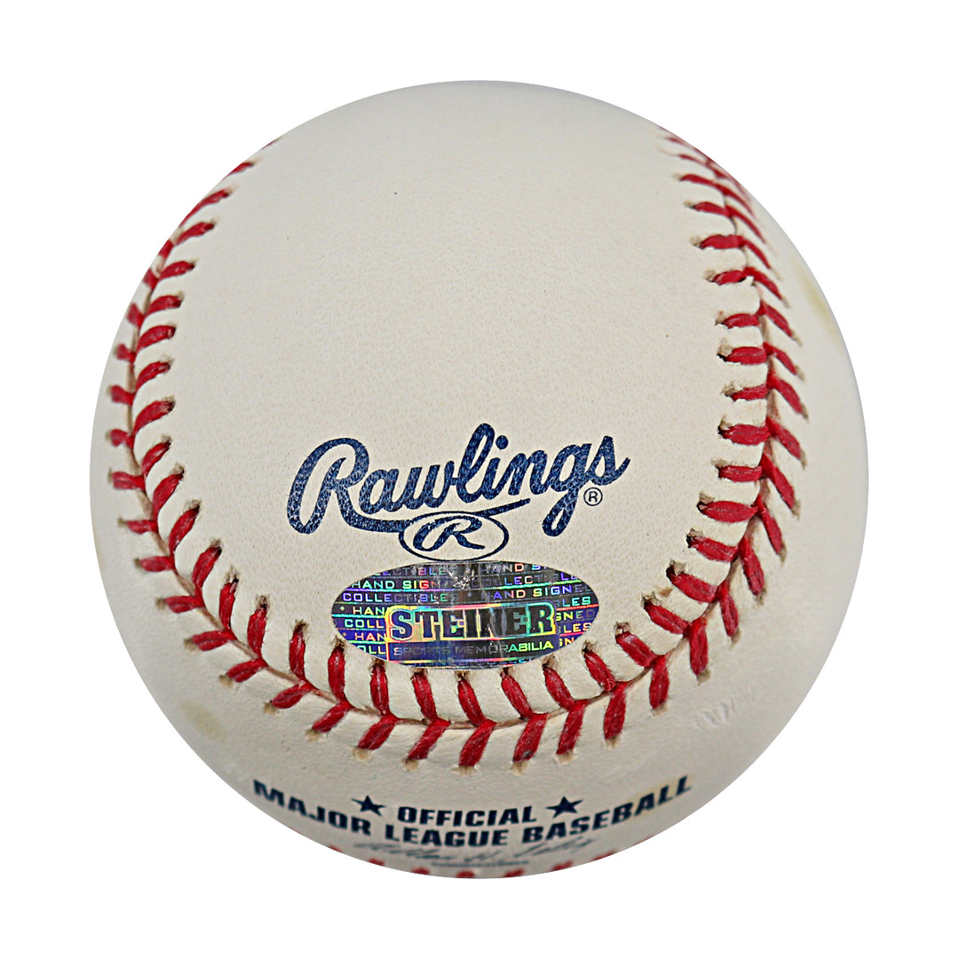 Joba Chamberlain New York Yankees Autographed OMLB Baseball MLB / Steiner COA